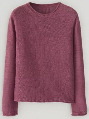 Poetry Roll Neck Linen Cotton Sweater Women's Size 8 Rust Rose Color Breathable